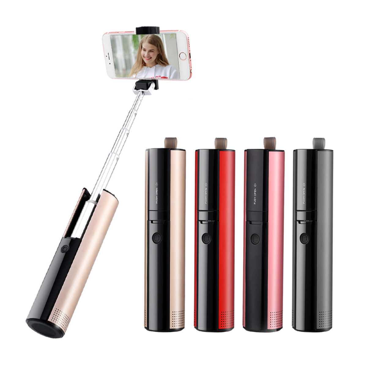 Wireless Speaker with Selfie Stick